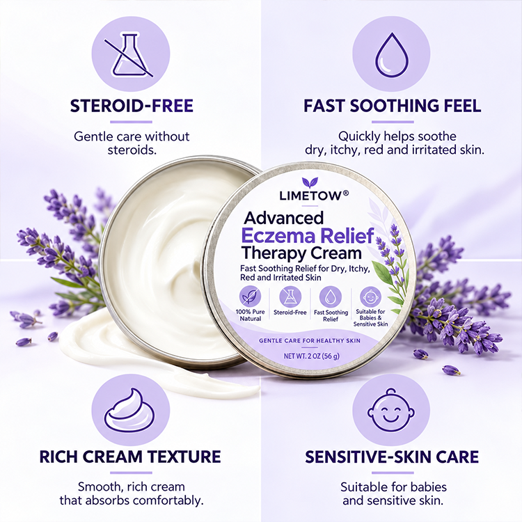 LIMETOW® Advanced Eczema Relief Therapy Cream! Powerful Eczema