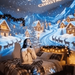 🎄👻 58,000+ Sold 🔥 Plug & Play HD Holiday Projector for Christmas & Halloween Decor