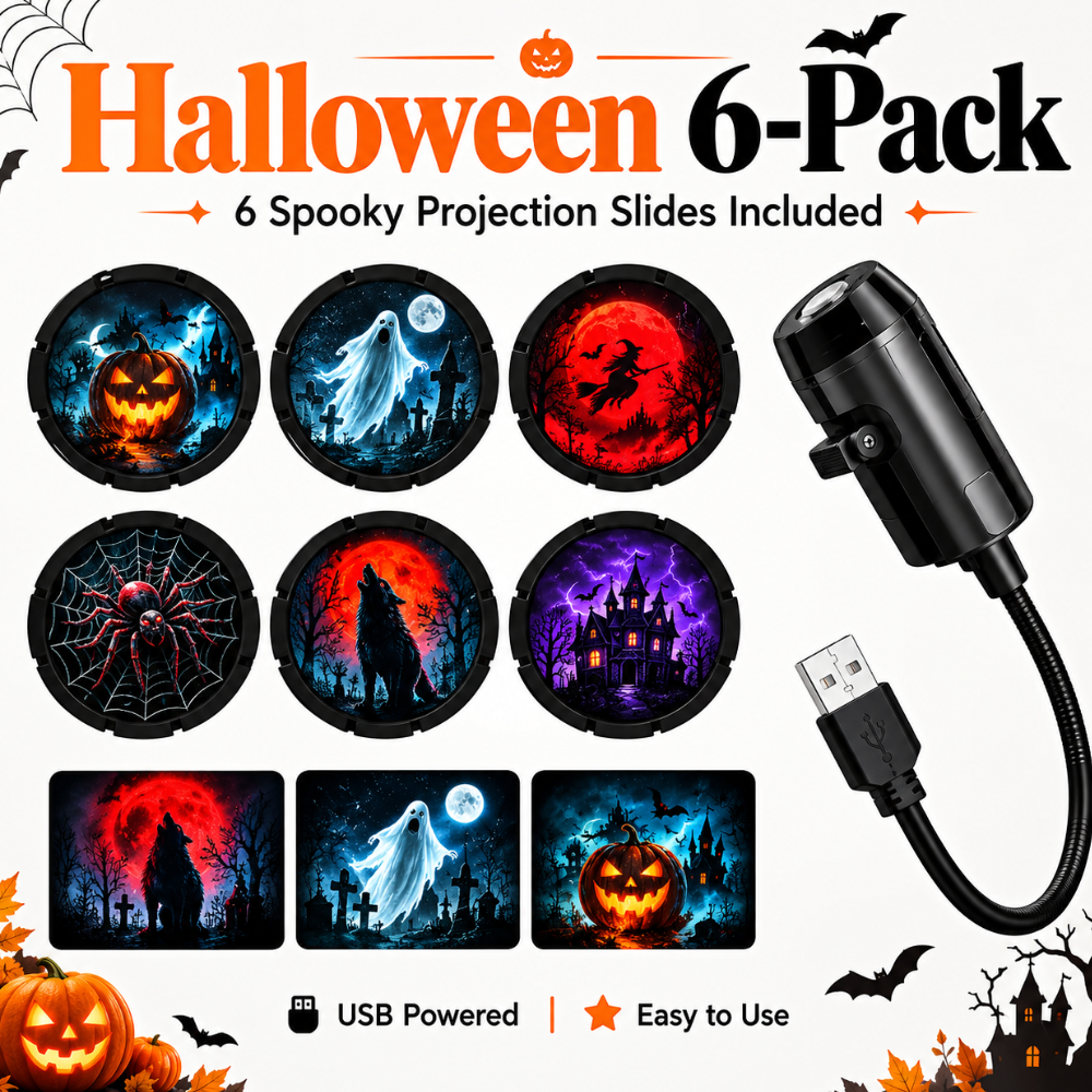 🎄👻 58,000+ Sold 🔥 Plug & Play HD Holiday Projector for Christmas & Halloween Decor