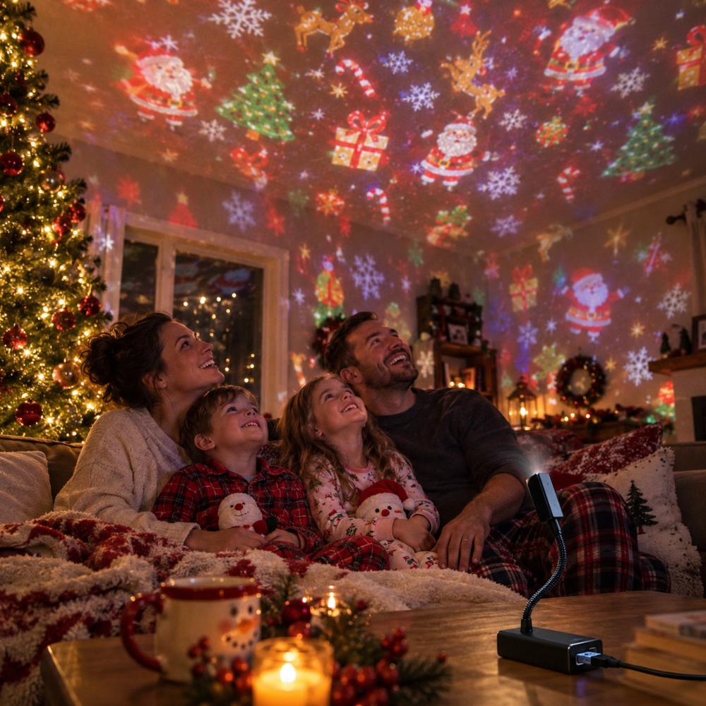 🎄👻 58,000+ Sold 🔥 Plug & Play HD Holiday Projector for Christmas & Halloween Decor