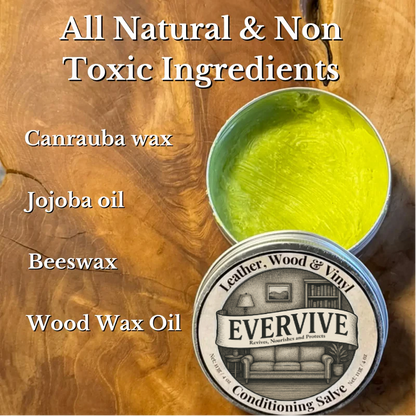 Leather & Furniture Repair Salve + Applicator Brush