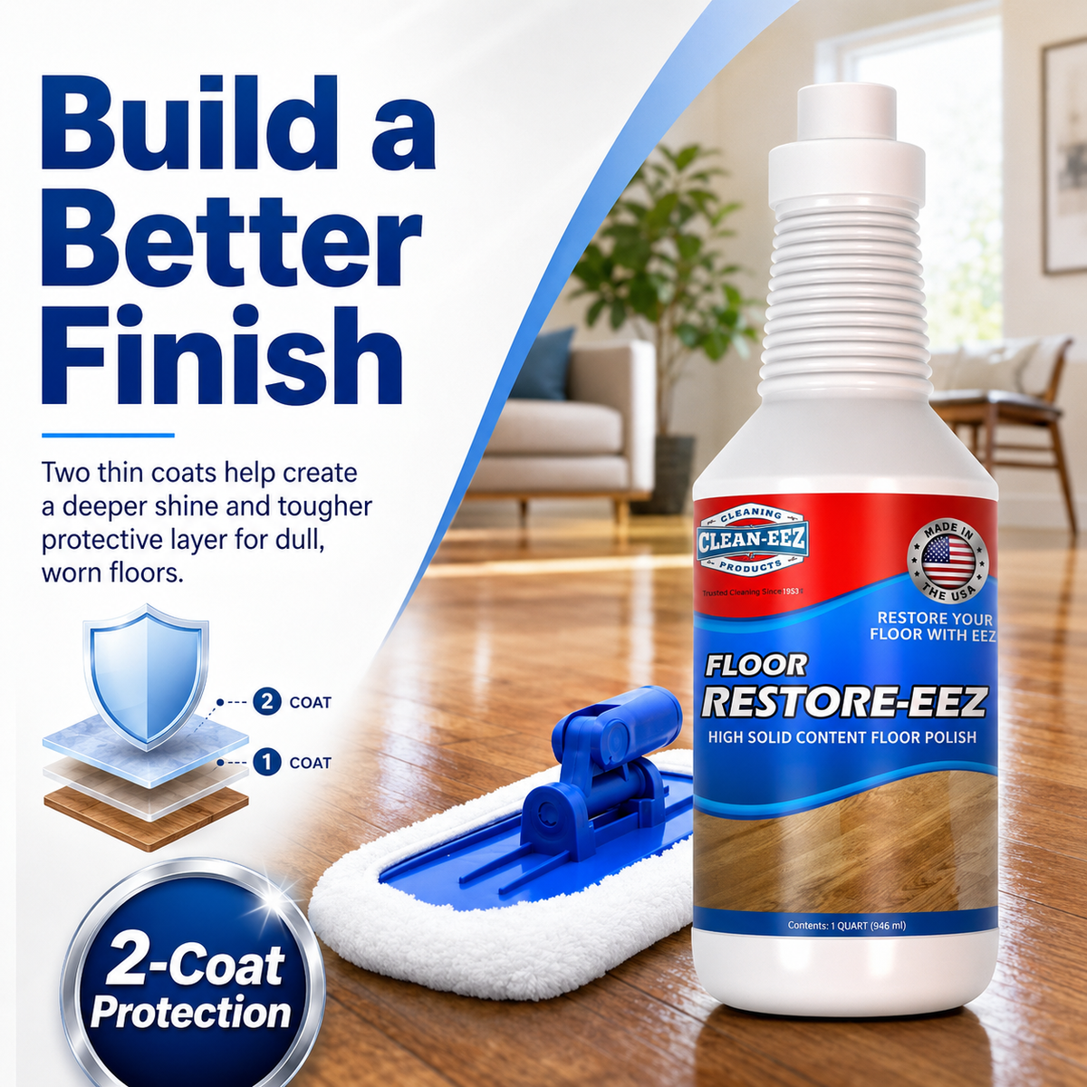 Bring Tired, Dull Floors Back to Life — No Sanding, No Refinishing.
