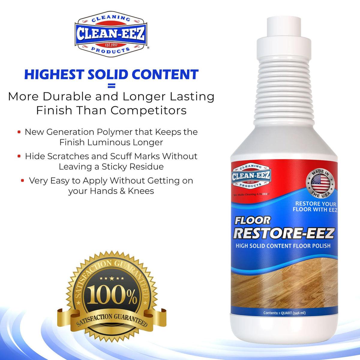 Bring Tired, Dull Floors Back to Life — No Sanding, No Refinishing.