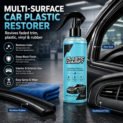 Multi-Surface Car Plastic Restorer – Trim, Tire & Dashboard Polish