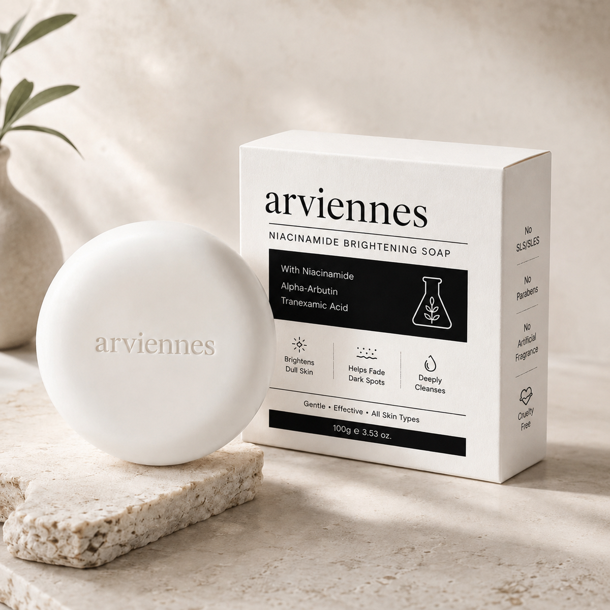 ✨ Niacinamide Skin Soap – Brightens, Fades Spots & Freckles