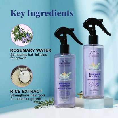 Rosemary & Rice Water Hair Growth Spray