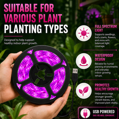 LIMETOW® Full Spectrum Waterproof LED Plant Growth Light